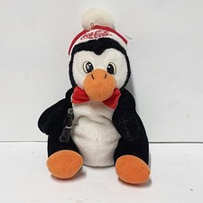 Coca-Cola Penguin Bean Bag Plush with Coca-Cola Bowtie 1997.