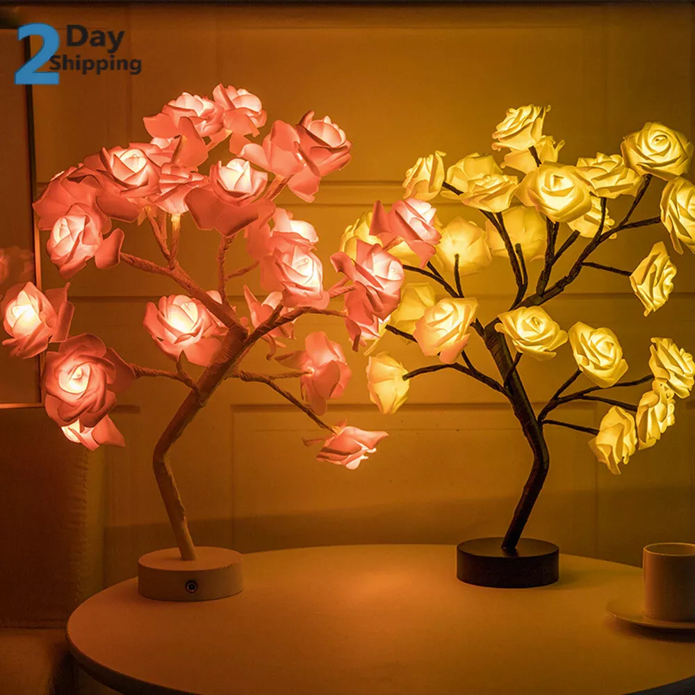 Led cheap rose tree