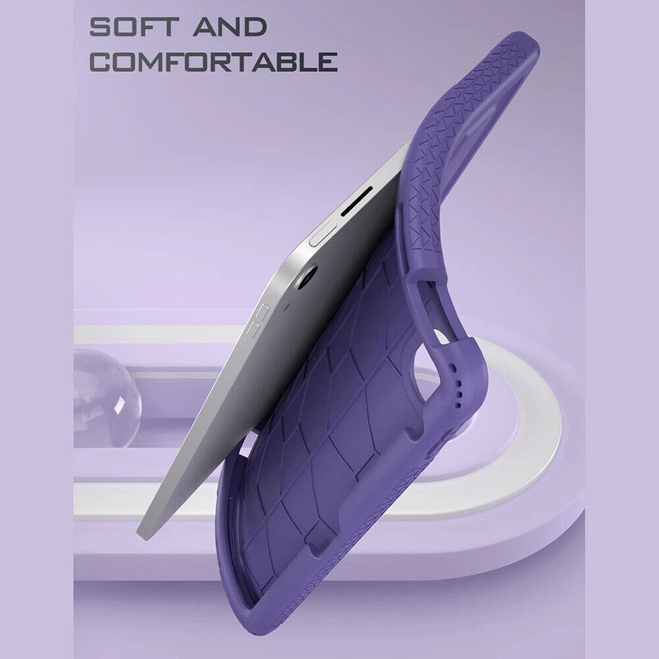 Poetic Turtle Skin Designed for New iPad 10.9 2022 Silicone Case Purple - Image 4 of 4