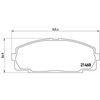 Brembo Bremsbelagsatz Scheibenbremse Vorne FüR Toyota Hiace IV Bus 2.5 D-4D