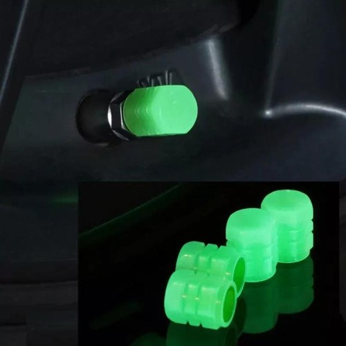 4x Fluorescent Car Tire Valves Caps Universal Luminous Stem Tire Valve Bike F4A9 - Picture 11 of 23