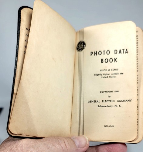 Vintage Photo Data Book General Electric 1946 Copyright Schenectady NY GEL 624B - Picture 2 of 11