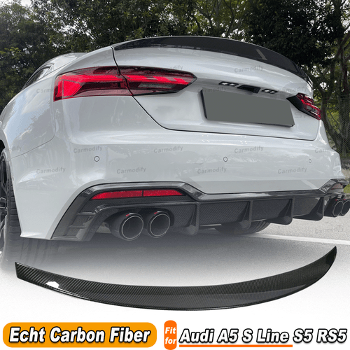 Für Audi A5 S Line S5 RS5 DRY Carbon Heckspoiler Kofferraum Spoilerlippe Flügel  - Bild 1 von 11