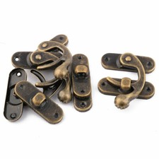 Serrure De Coffre Cas Bijoux Fermoir Boucle De Verrouillage Boîte Bronze 4Pcs