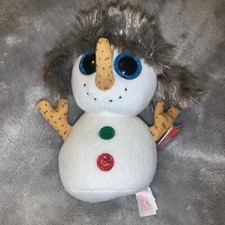 TY Beanie Boos Christmas Edition Buttons the Snowman 2018 New Tags 6 inch Small