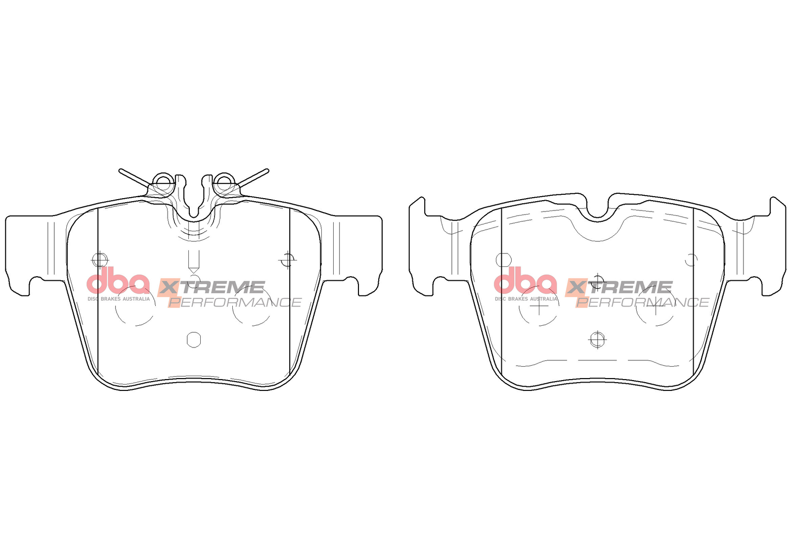 DBA Xtreme Performance Rear Brake Pads for Mercedes C43 C205 DB15063XP