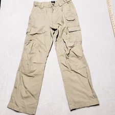 Steel Eagle Mens M Khaki Cargo Bootcut Relaxed Pants Tactical Gear Combat