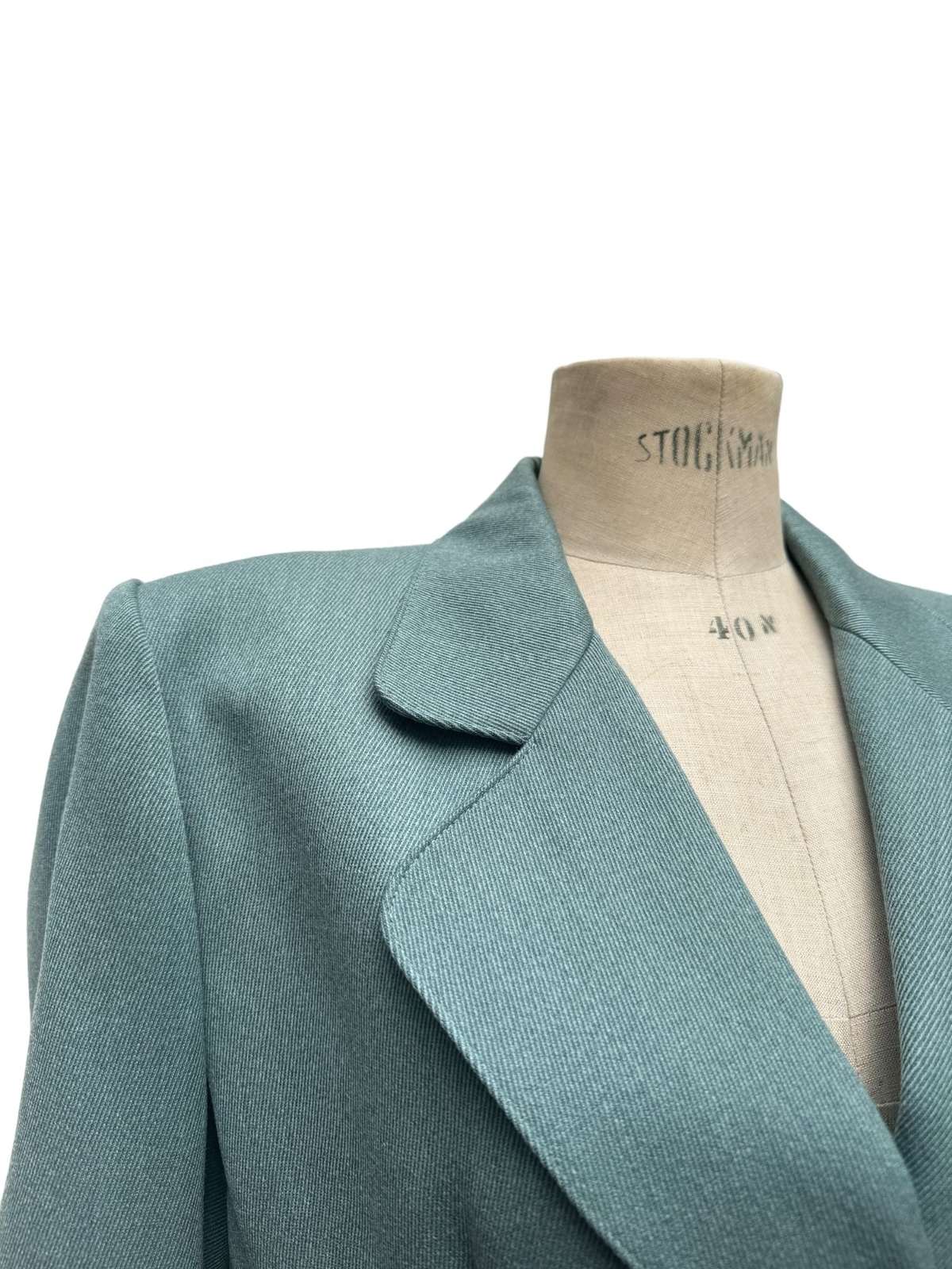 Giacca blazer lana verde Yves Saint Laurent vintage inverno 1992 taglia 44 vestibilità L