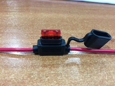 Portafusibles Hoja en Línea - Estándar 10 AMP - 12 AWG Cable y Fusible Gratis 10 AMP x 1