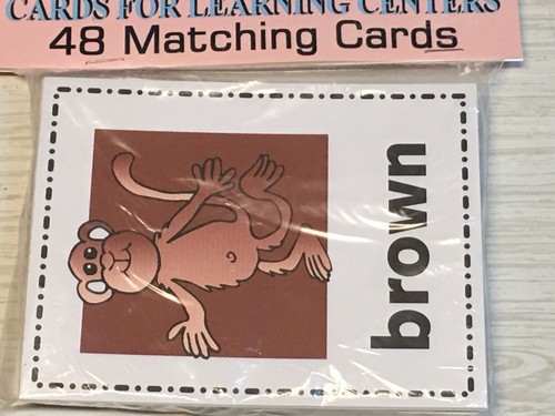Color Matching - Flashcards for Preschool 52 Cards- Teaching supplies - Picture 3 of 4