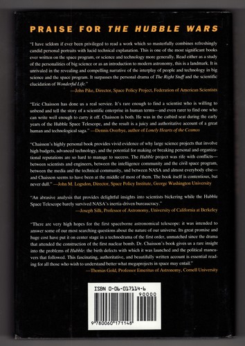 The Hubble Wars - Astrophysics Space Telescope Eric J. Chaisson, Hardcover DJ - Imagen 2 de 2