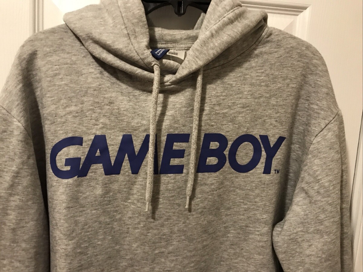 Nintendo Game Boy H&M Divided Mens Large Gray Hoodie | eBay