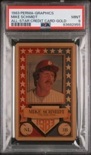 1983 Perma-Graphics All-Stars Gold Mike Schmidt PSA 9