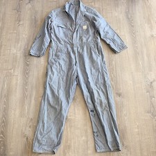 Vintage Sears Roebuck Nation-alls Herringbone Work Coveralls Mens 46R FLAWS