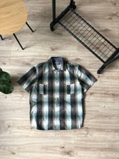 Vintage Carhartt Button Up Work Short Sleeve Shirt