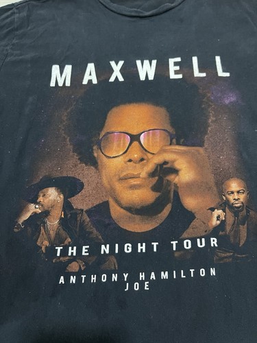 Maxwell Anthony Hamilton Joe 2022 Tour Black T-Shirt Crew Neck Womens Sz Medium - Picture 4 of 6