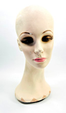 vtg 30s 40s Ladies Woman head manikin store a...