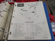 Toro s-140 38100 snow thrower Parts Catalog Manual