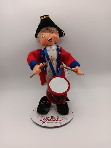 Annalee doll 9" 2020 4th of July male elf doll drummer boy