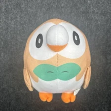 Pokemon Rowlet Owl Toy Factory Plush  Brown Round
