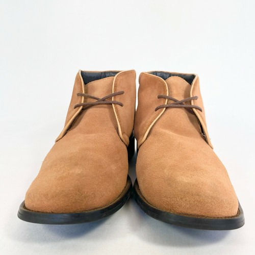 Fitzwell Tan Suede Leather Lace Up Chukka Ankle Boots Size Mens 8 - Picture 3 of 9