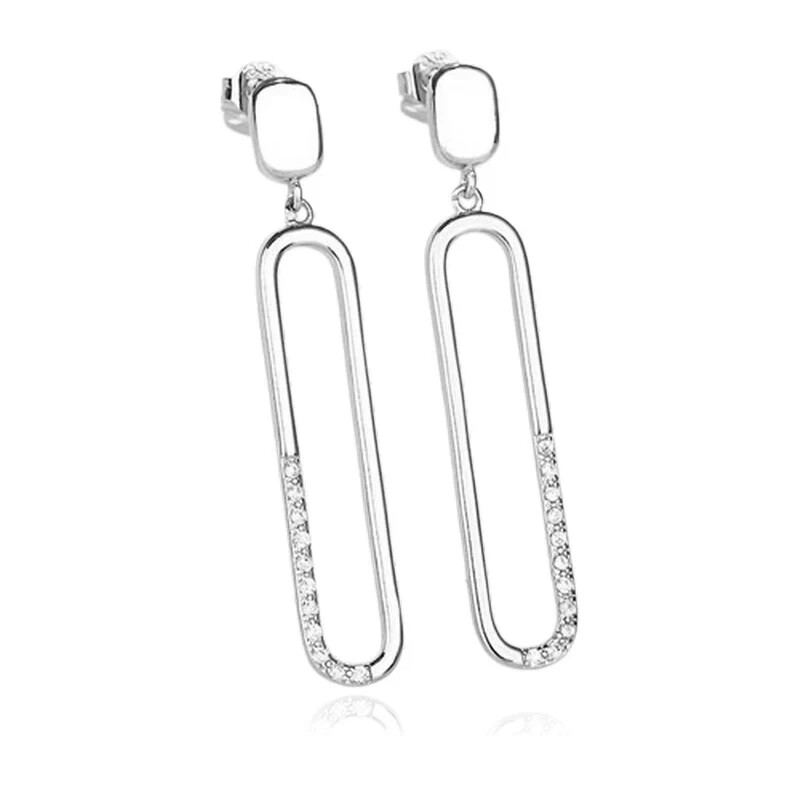Boucles d'oreilles pendantes zirconium Argent 925 pour un cadeau d'anniversaire