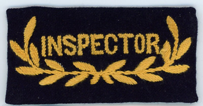 Early Ferro Carril Central Argentino Railway Inspector Employee Patch Badge