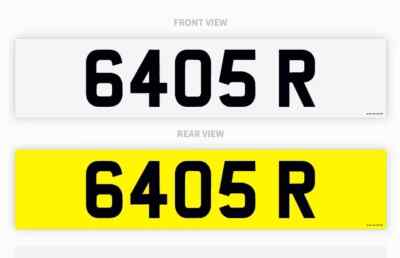 6405 R PRESTIGE DATELESS CHERISHED PRIVATE NUMBER PLATE REG ROB RICKY REBECCA