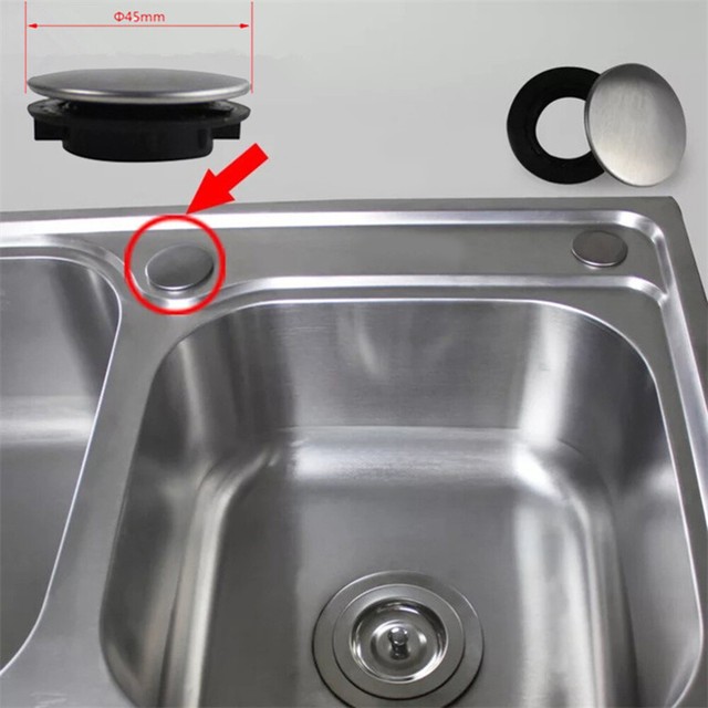 2/4X Kitchen Sink Tap Hole Cover Short Nut Faucet Hole Soap Dispenser