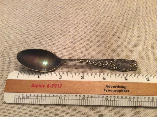 Gorham patina spoon ornate 26 grams Pat 94 rustic Cottagecore old money 5.5”