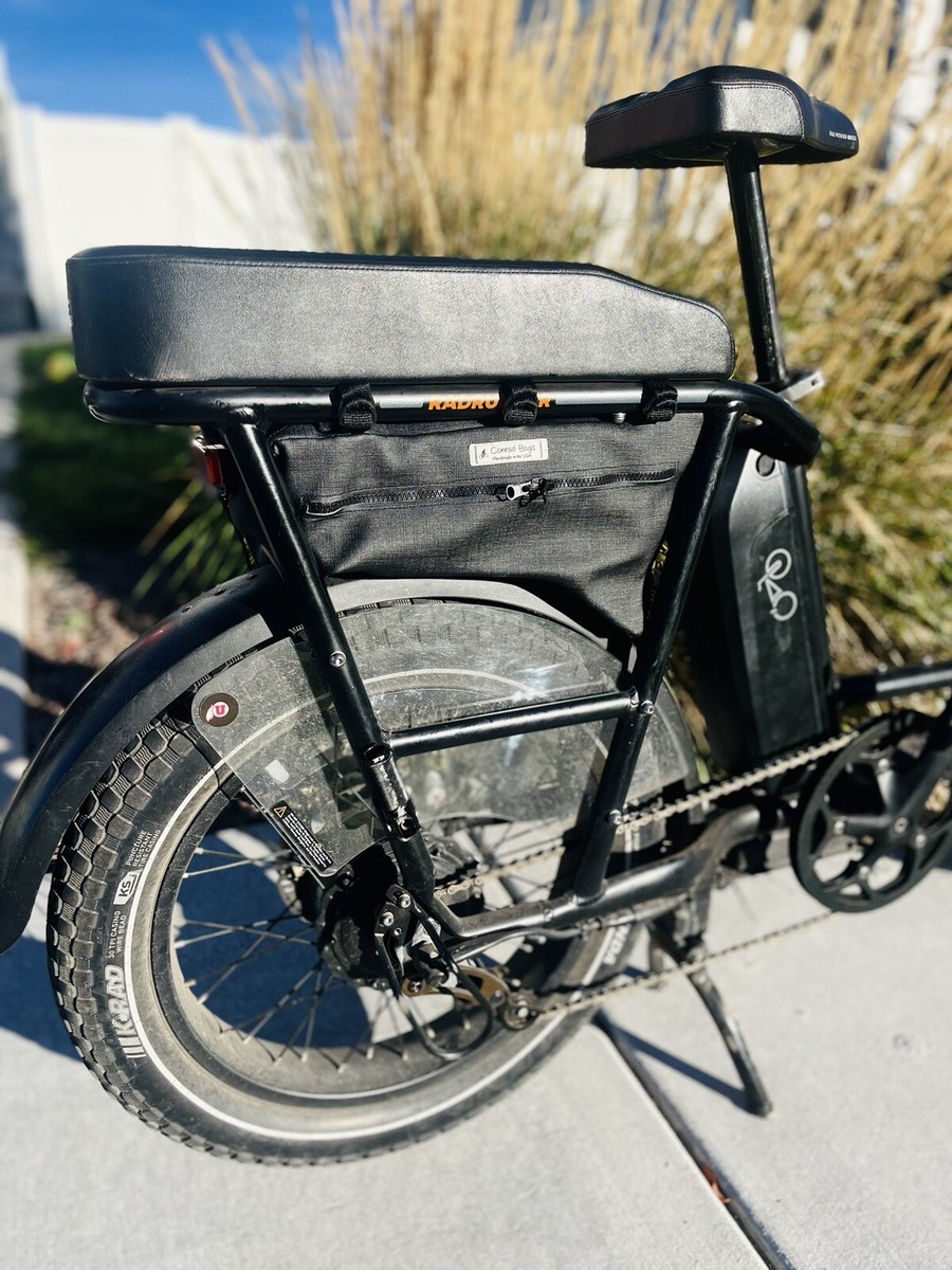 Sacoche vélo bleu marine personnalisée – Les griottes