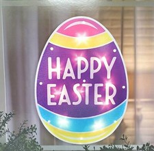 Easter Egg Lighted Instant D cor Window Decoration   1 Piece