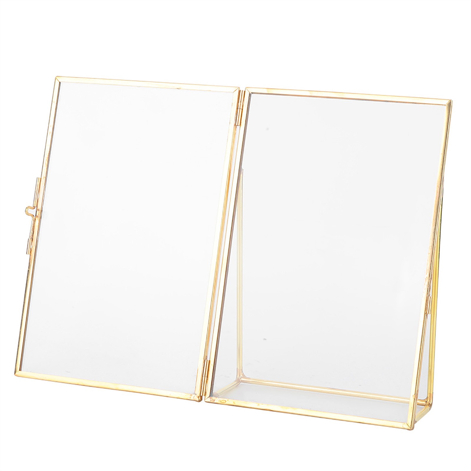Antique Brass Retro Desktop Photo Frame For 4x6/5x7 Photos Easy To Use