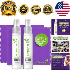 Screen Cleaner Spray and Microfiber Cloths 2-Pack 2x1oz by -Screen Cleaner Sp...