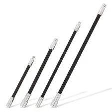 ABN 4pc Flexible Socket Extension Bar Set - 1/4 and 3/8in Flex Socket Extensions