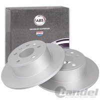 2X A.B.S. Bremsscheiben 286Mm Hinten Passend FüR Opel Vectra Saab 9-3 9-5 900