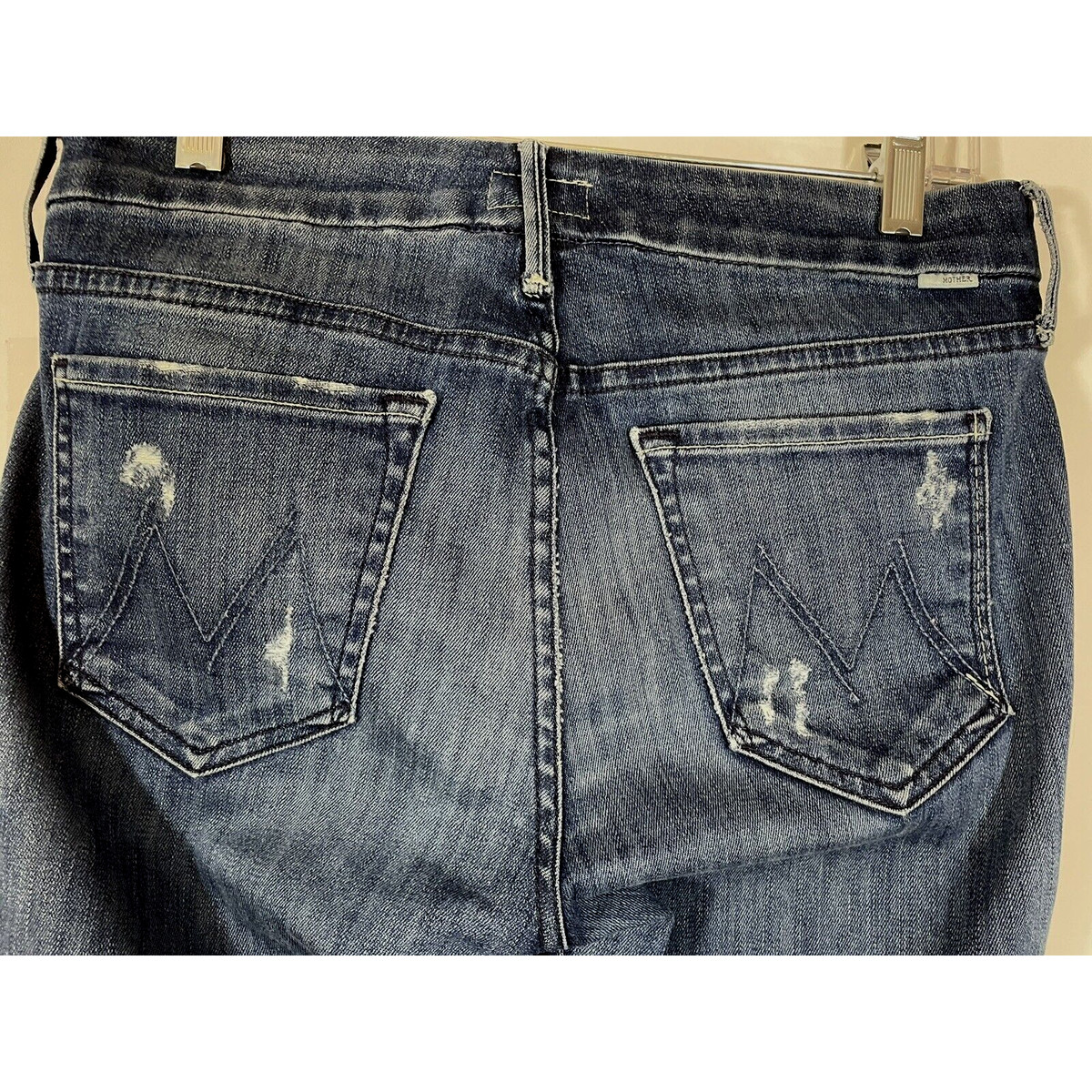 Mother Looker Ankle Chew Distressed Jeans in Breaking the Law Sz 28 View 4