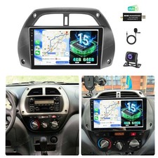 Carplay Autoradio DAB+ Für Toyota RAV 4 II A2 2001-2006 Android 15 GPS 64GB +Kam