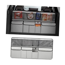 Car Trunk Organizer, Large Capacity Vehicle Backseat Hanging Storage Bag gray