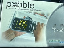 Enhanced Vision Pebble HD Portable Magnifier 4.3" Color Screen 14X Mag Tested