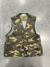 70sVintage Game Winner Sportswear Camouflage Bird Hunting Vest Adult Size L Camo