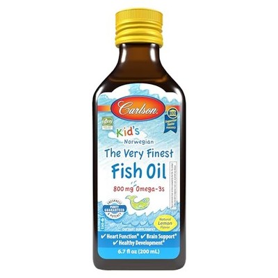 Carlson - Kid's The Very Finest Fish Oil Liquid, 800 mg Omega-3s, Norwegian,