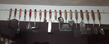 EKCO Vintage Farmhouse Wood Handled Kitchen Utensils Lot
