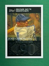 2007 Topps Baseball Josh Gibson Home Run History Home Run #490 #JG63 Josh Gibson