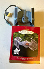 STAR WARS 1999 Hallmark Ornament Darth Vader TIE FIGHTER Light Up Christmas