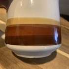 Vintage CasualStone Mug 70's Stoneware 803 Brown Ombre Stripe Made In Korea — photo 7