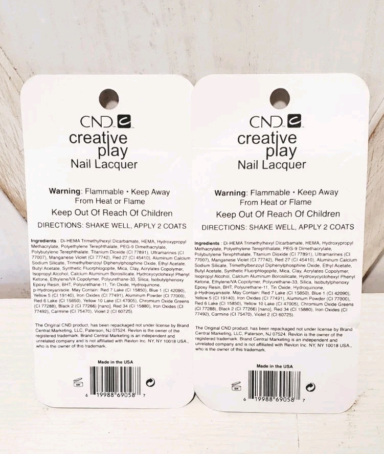 CND Creative Play Nail Polish Stellarbration 490 NEW Silver Gold Stars ...