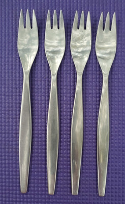 4-Gense FOCUS Flatware DINNER FORKS 7 7/8''