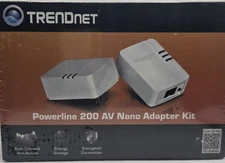 NEW Powerline 200 AV Nano Ethernet Adapter Kit Wired Network Extender TPL-308E2K