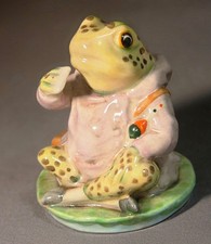 Beatrix Potter Mr. Jeremy Fisher Crossed Leg Frog Beswick F. Warne Co Figure